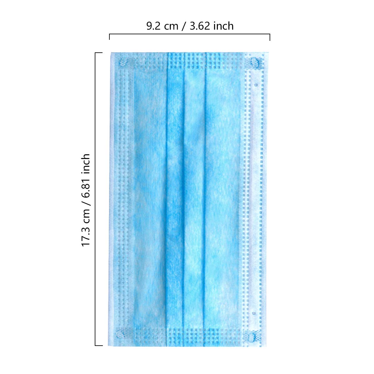 Novacciva Disposable Non-woven Blue Mask 100pcs Surgical Masks