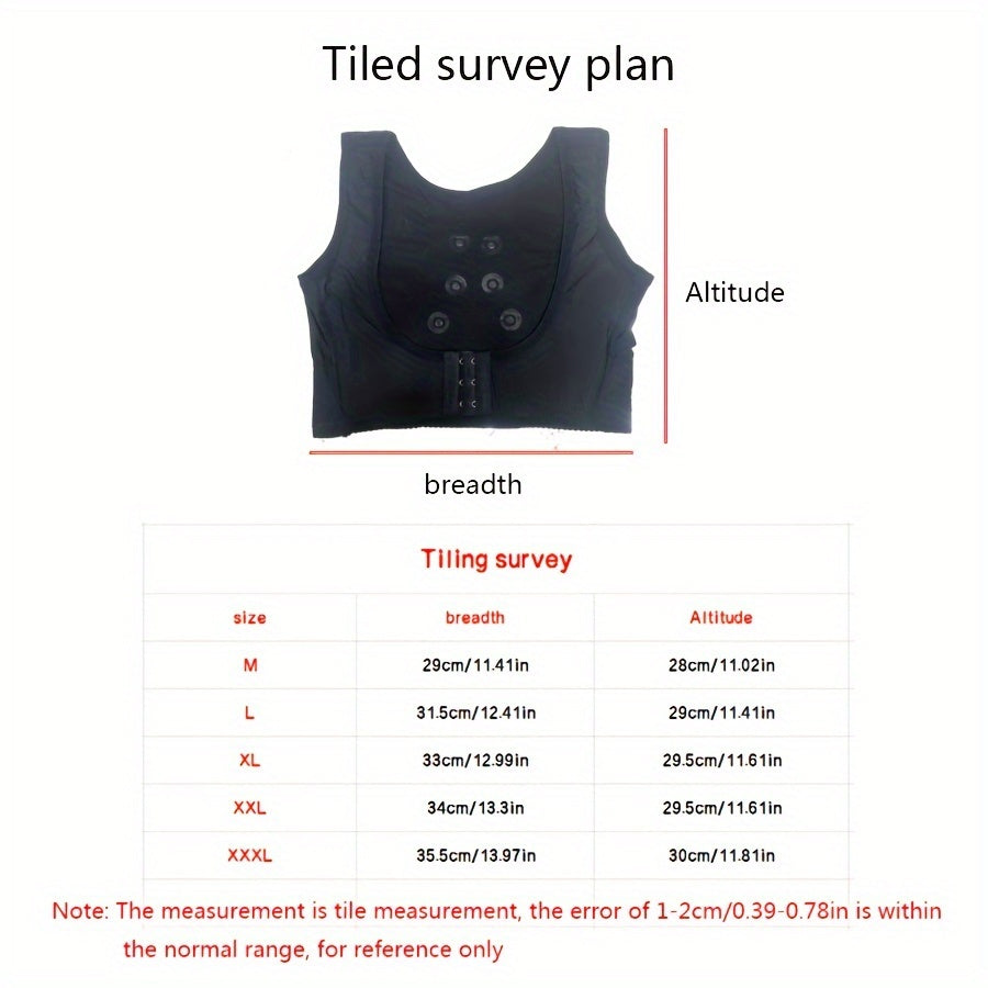 Novacciva Invisible Body Shaper Corset Women Chest Posture Corrector Belt Back Shoulder Support Brace Posture Correction For Health Care, Fit Up To 99.21-198.42LB