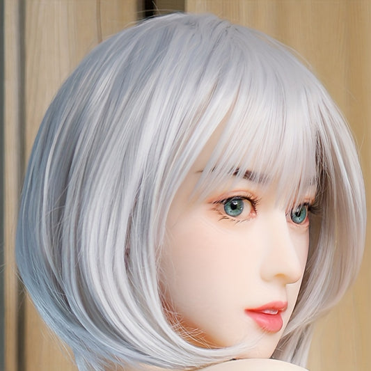 Novacciva 1:1 Ratio Handmade Doll Love Doll Head with Wig and M16 Bolt for Photography and Hobby Collection